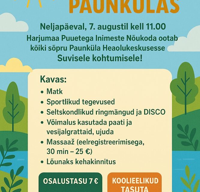Suvepäev Paunkülas 7. august