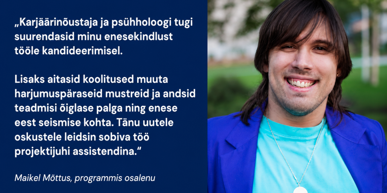 VAJAD TÖÖOTSINGUL TUGE? Tule ja kujunda oma karjääriteekond!